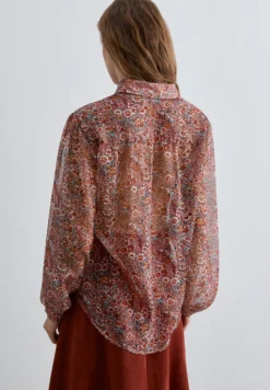 CAMISA ESTAMPADO FLORAL CON LAZADA
