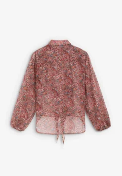 CAMISA ESTAMPADO FLORAL CON LAZADA