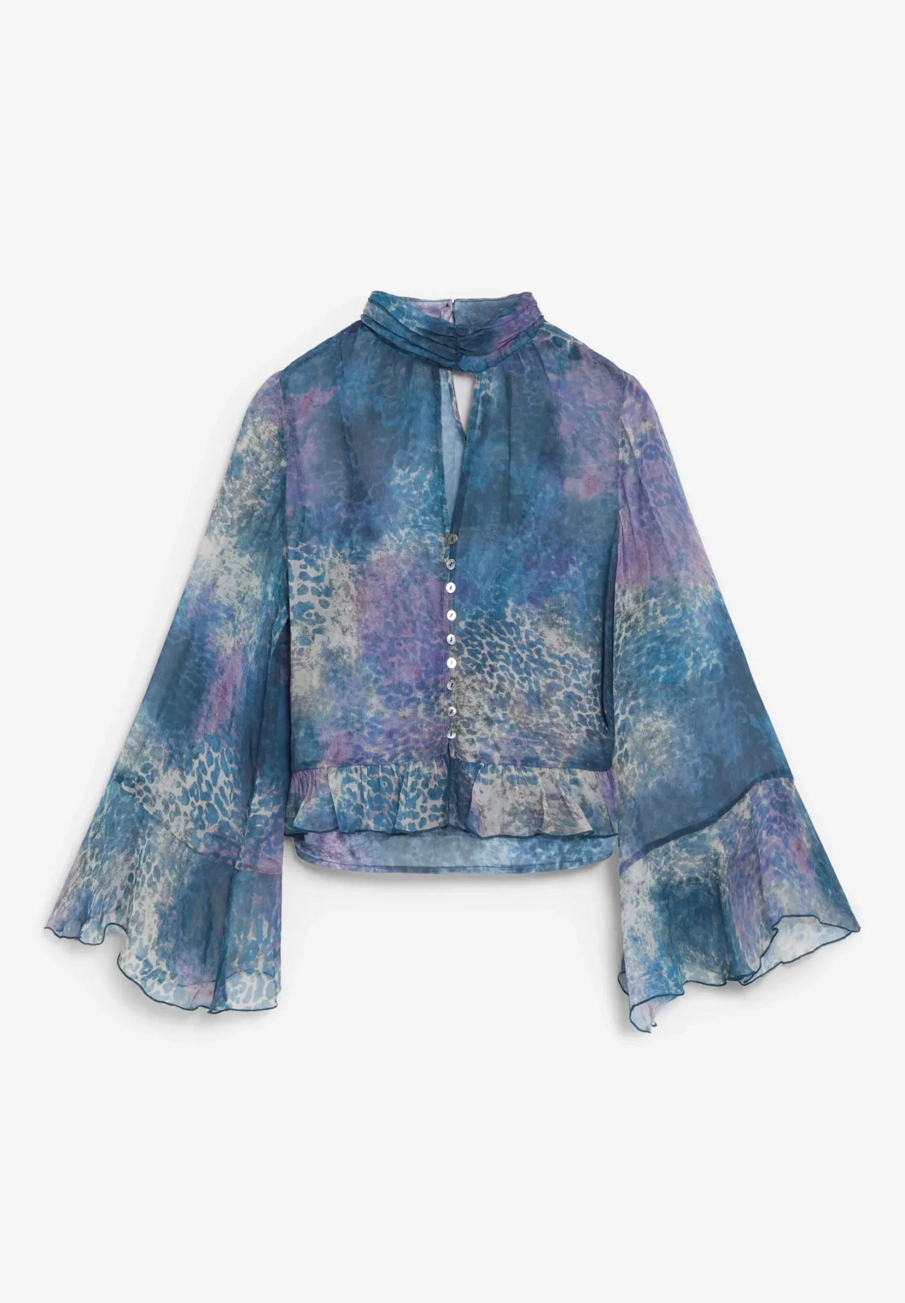 CAMISA FLUIDA ESTAMPADO COMBINADO