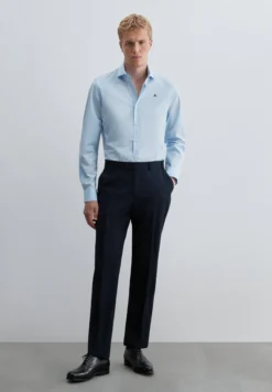 CAMISA MICROCUADRO CUELLO CUTAWAY