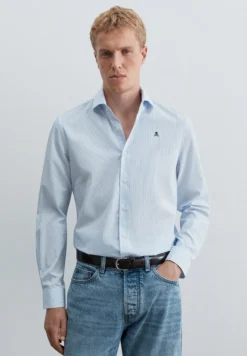 CAMISA MICRORAYA CUELLO CUTAWAY