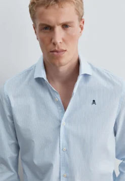 CAMISA MICRORAYA CUELLO CUTAWAY