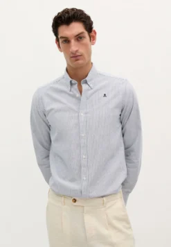 CAMISA OXFORD CALAVERA CONTRASTE
