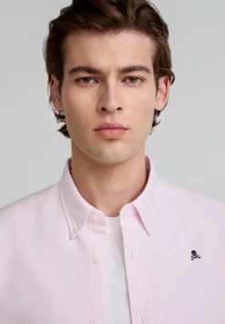 CAMISA OXFORD CALAVERA CONTRASTE