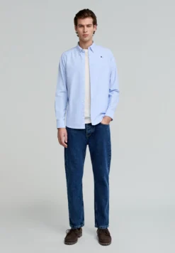 CAMISA OXFORD CALAVERA CONTRASTE