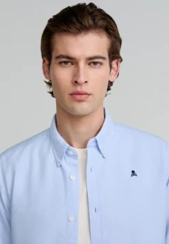 CAMISA OXFORD CALAVERA CONTRASTE