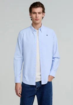 CAMISA OXFORD CALAVERA CONTRASTE