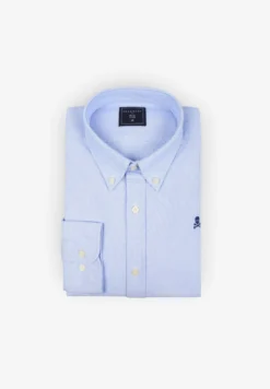 CAMISA OXFORD CALAVERA CONTRASTE