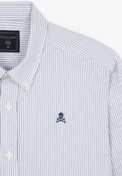 CAMISA OXFORD CALAVERA CONTRASTE