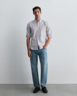 CAMISA OXFORD DE RAYAS