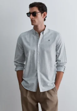 CAMISA OXFORD DE RAYAS