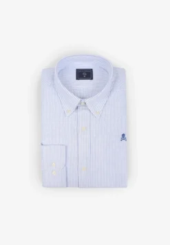 CAMISA OXFORD DE RAYAS CALAVERA