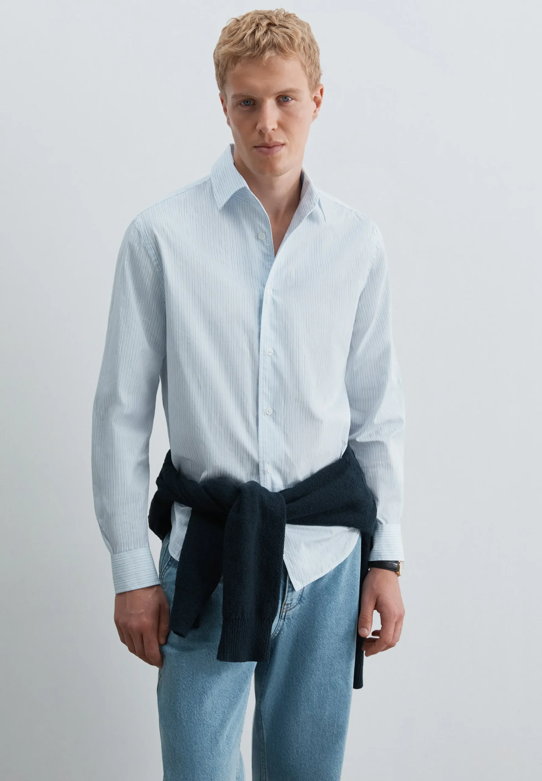 CAMISA POPELÍN DE ALGODÓN LIGERO