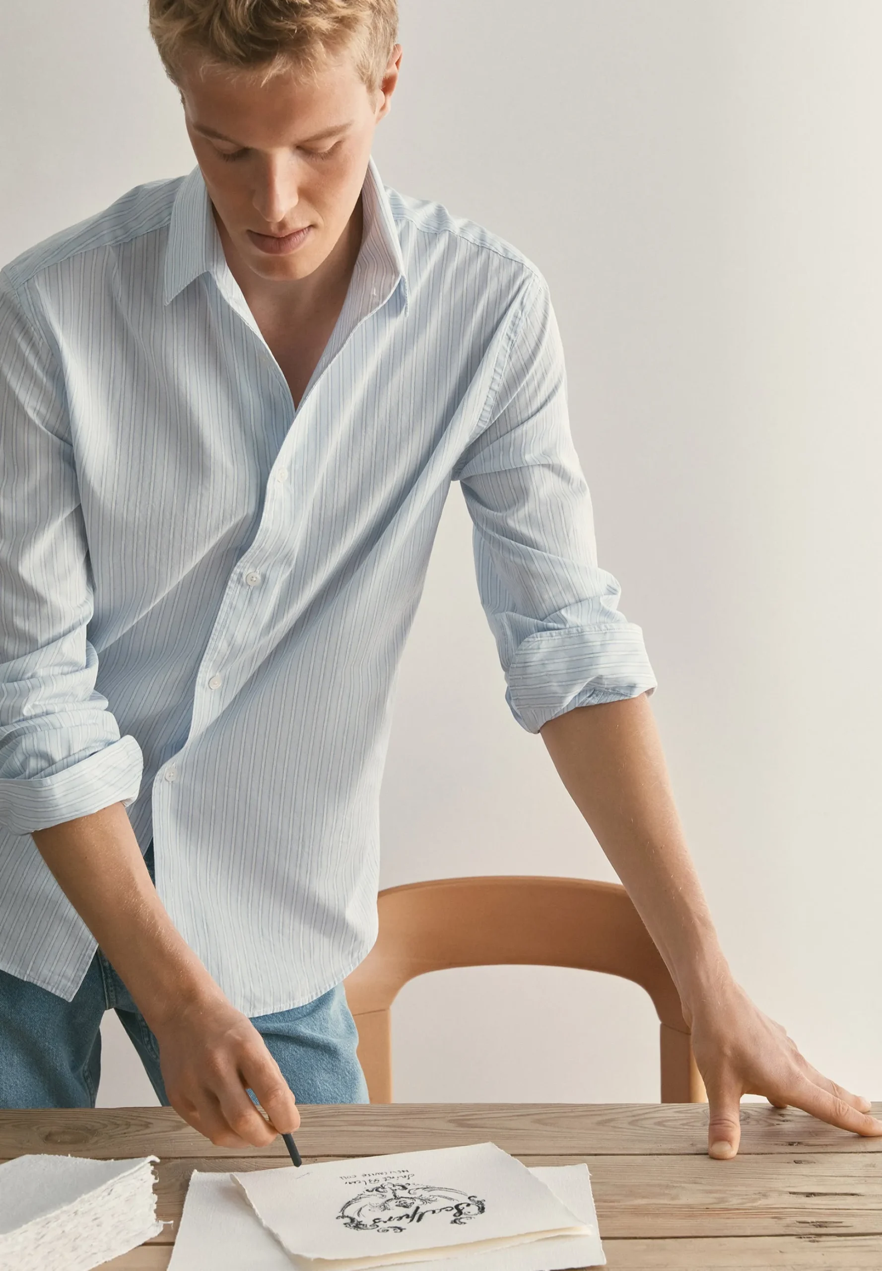 CAMISA POPELÍN DE ALGODÓN LIGERO