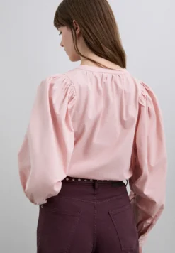 CAMISA POPELÍN MANGA ABULLONADA