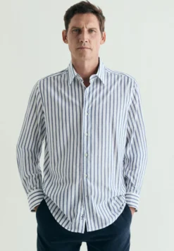 CAMISA RAYAS ALGODÓN REGULAR FIT