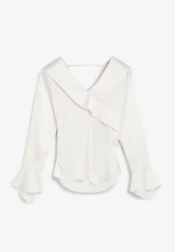 CAMISA SATINADA ASIMÉTRICA