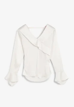 CAMISA SATINADA ASIMÉTRICA