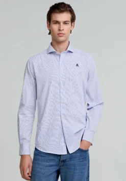 CAMISA VESTIR RAYAS CALAVERA CONTRASTE