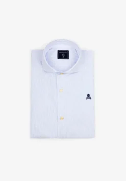 CAMISA VESTIR RAYAS CALAVERA CONTRASTE