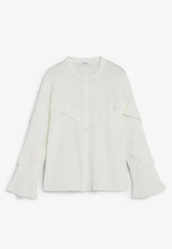 CAMISA VOLANTES CUELLO MAO