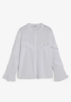 CAMISA VOLANTES CUELLO MAO