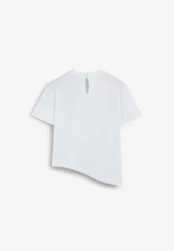 CAMISETA ASIMÉTRICA CUELLO REDONDO