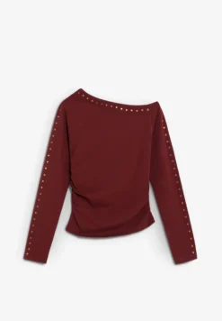 CAMISETA ASIMÉTRICA STRASS