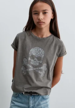 CAMISETA CALAVERA ANIMAL PRINT