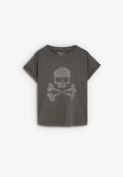 CAMISETA CALAVERA ANIMAL PRINT
