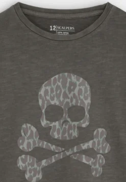 CAMISETA CALAVERA ANIMAL PRINT