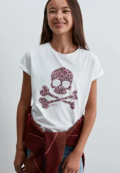 CAMISETA CALAVERA ANIMAL PRINT