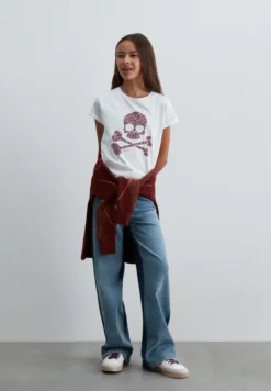 CAMISETA CALAVERA ANIMAL PRINT
