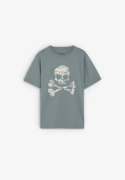 CAMISETA CALAVERA ESTAMPADA