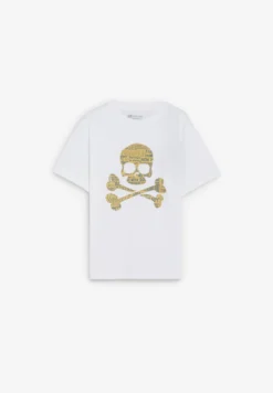 CAMISETA CALAVERA ESTAMPADA
