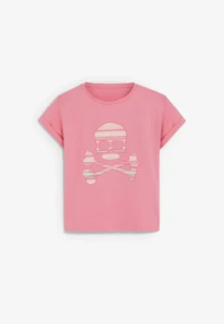CAMISETA CALAVERA ESTAMPADA