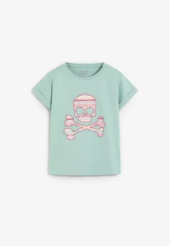 CAMISETA CALAVERA ESTAMPADA