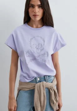 CAMISETA CALAVERA GLITTER