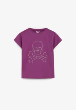 CAMISETA CALAVERA STRASS