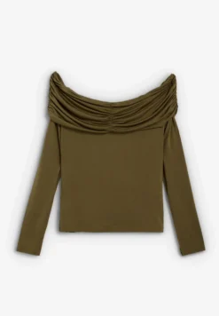 CAMISETA CUELLO DRAPEADO