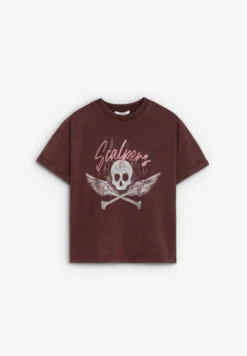 CAMISETA LAVADA ESTAMPADA