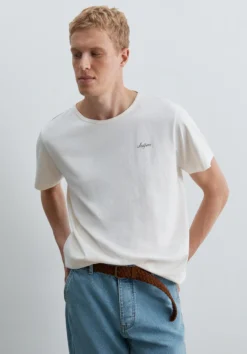 CAMISETA MANGA CORTA LOGO BORDADO