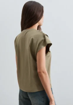 CAMISETA PLIEGUES CON STUDS