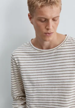 CAMISETA RAYAS ALGODÓN Y LINO