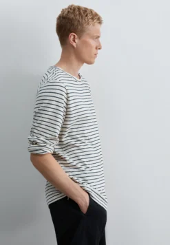 CAMISETA RAYAS ALGODÓN Y LINO