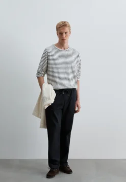 CAMISETA RAYAS ALGODÓN Y LINO