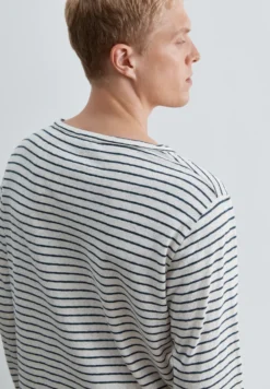 CAMISETA RAYAS ALGODÓN Y LINO