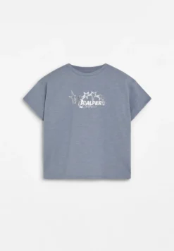 CAMISETA RELAXED ESTAMPADO METALIZADO