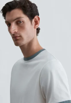 CAMISETA RIB A CONTRASTE