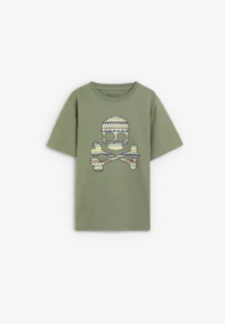 CAMISETA SKULL ESTAMPADO ÉTNICO